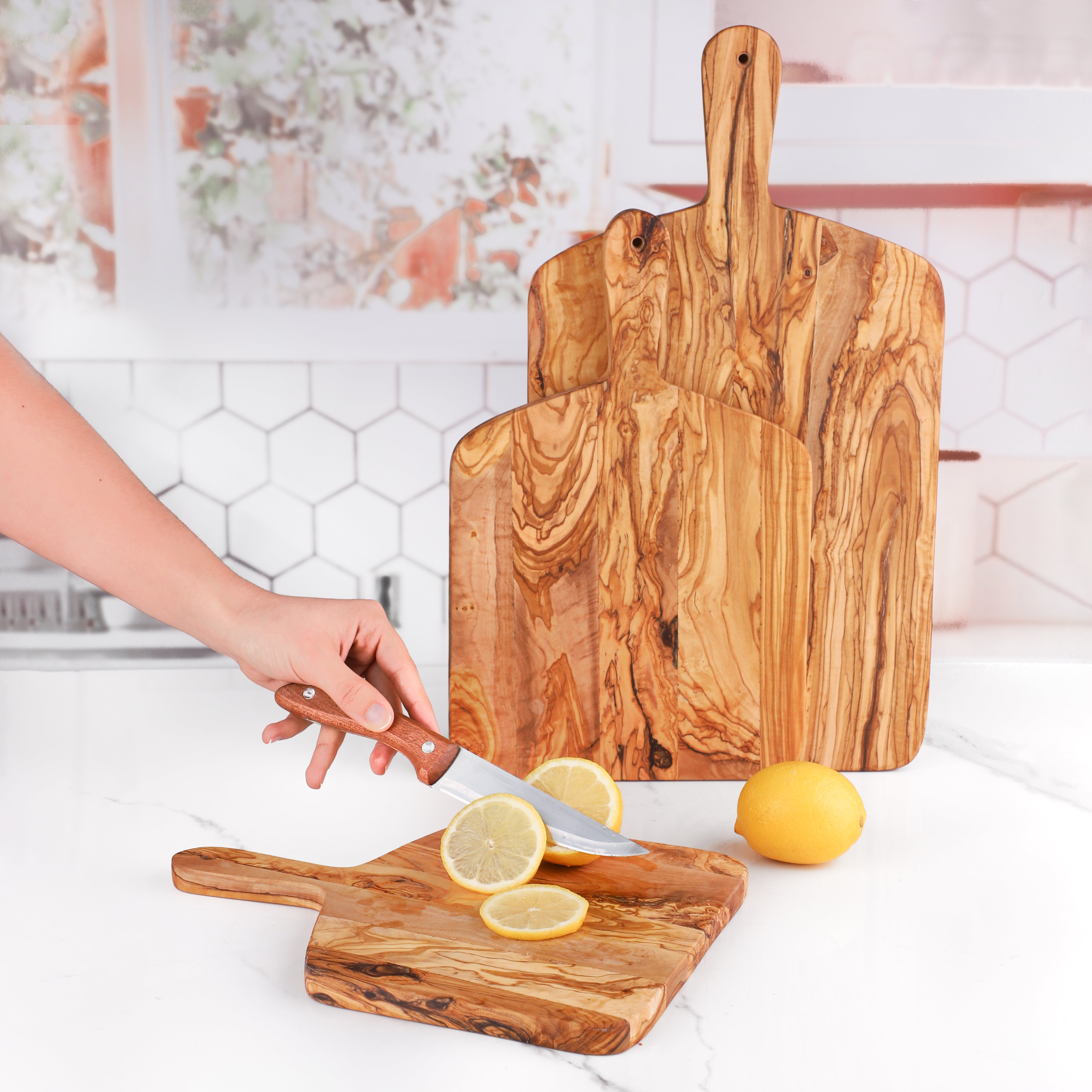 Rectangular Cutting Board with Handle - ArtisRaw